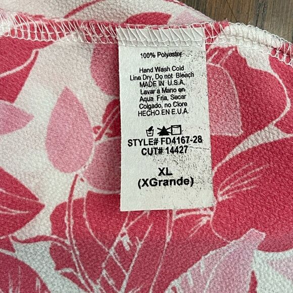 42Pops Sheer Tropical Dress Size XL - Picture 5 of 5